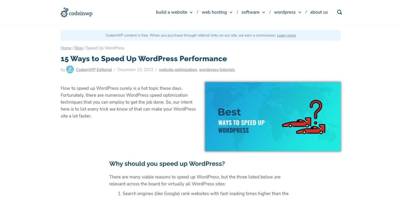 15 Ways to Speed Up WordPress Performance