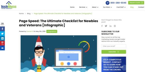 Page Speed The Ultimate Checklist for Newbies and Veterans [Infographic]
