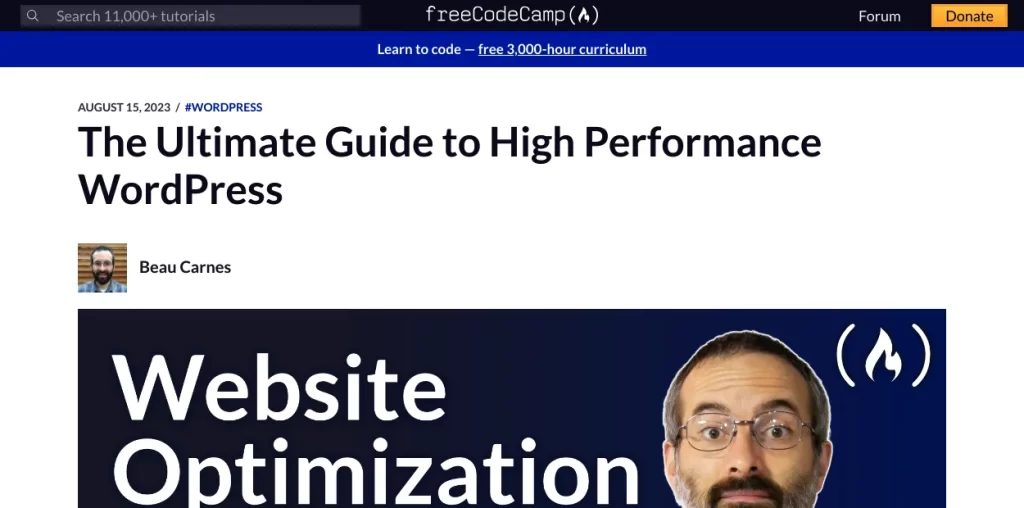 High Performance WordPress