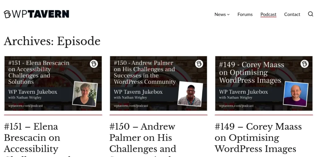 WP Tavern Podcast